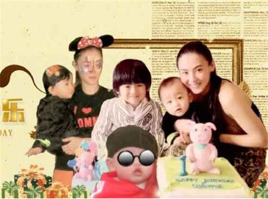 1574234881773296.jpg 张柏芝小儿子满周岁晒出庆生照
