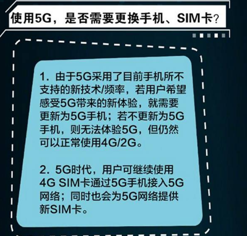 华夏头条:5g需要换手机吗?5G上网需要换手机号?照旧两样都得换?