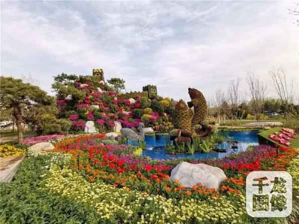 北京司马台长城和密云水库主题花坛表态世园会 北京司马台长城和密云水库主题花坛表态世园会