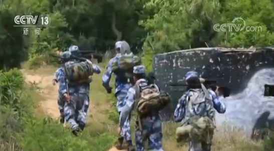 水师陆战队开展多平台偷袭练习