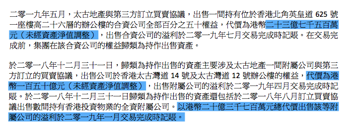 年报快读|太古地产：2019年业绩“变脸”  2020年难言乐观-中国网地产