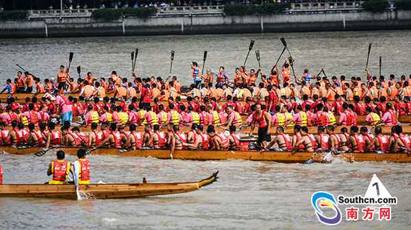 多图 | 本日珠江太热闹！124条龙舟逐浪比拼