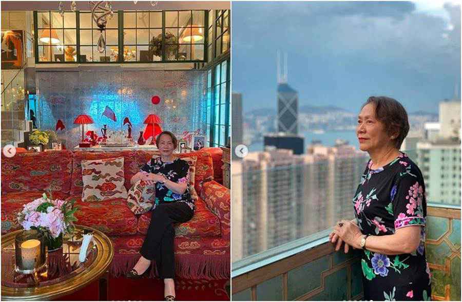 除了豪宅室内吸睛，在阳台就能把香江夜景一览无余。（图／翻摄自IG）