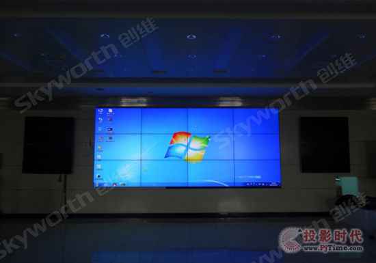 创维液晶拼接系统进驻运都市气象局