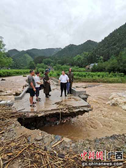广西桂林市灌阳县蒙受暴雨袭击