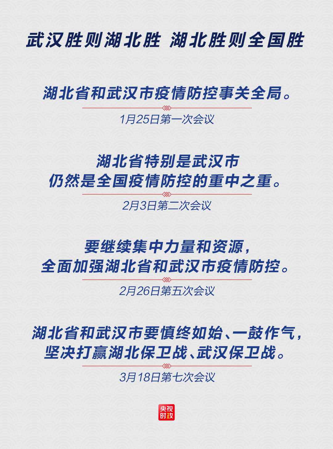 时政特稿丨54天7次中央政治局常委集中会集会会议，读懂中国疫情防控阻击战