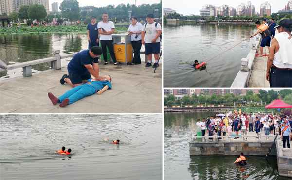 南陵县举行防溺水应抢救助演练