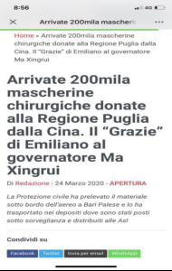 我和你齐战“疫”！意大利友城感激广东人民“雪中送炭”