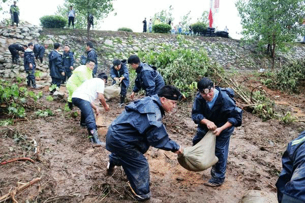 闻汛而动！迎江区西席防汛突击队用责任继续筑牢“堤坝”