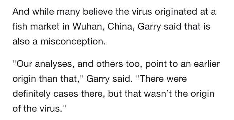 美科学家：新冠病毒并非来自实验室 武汉绝不是源头