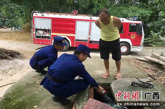 连日干旱崇左村民饮水弥留 消防站送水60余吨解民需