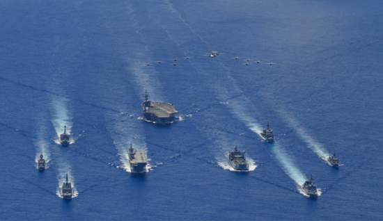 美澳日在南海进行三边军演 日媒：必定会激愤中国