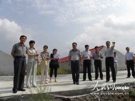 吉林龙潭区人大常委会考察棚膜蔬菜基地建树环境