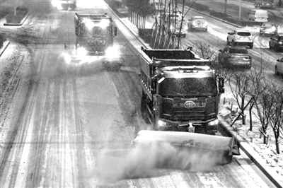 吉林省长春市遭遇强降雪天气