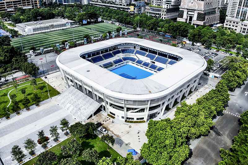多图 | 广州网球中心场全新落成 WTA广网归归天河体育中心