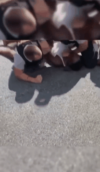 美国警方暴力法律事件再产生 非裔男人被殴打致昏倒