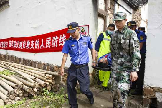 浙江长兴开展地质灾害应急演练 晋升干群应急处理本领
