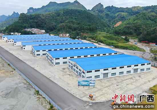 图为龙邦港口落地加工财富园外景。 广西靖西互市商业收支口额大幅增长