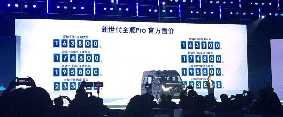 动力终身质保 福特新世代全顺Pro售16.38万起