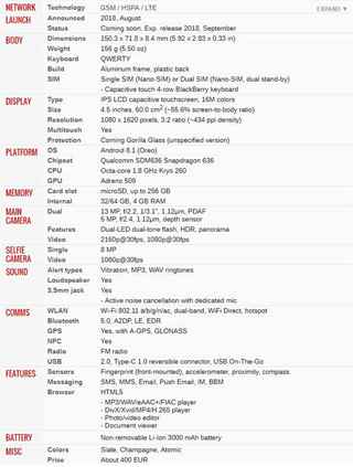 售399美元起！黑莓KEY2 LE正式宣布