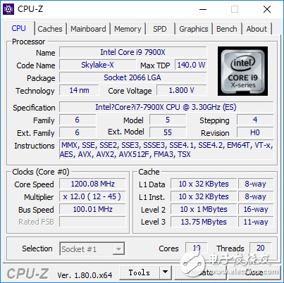 10核i9-7900X笑了 处理惩罚器识别神器CPU-Z再更新