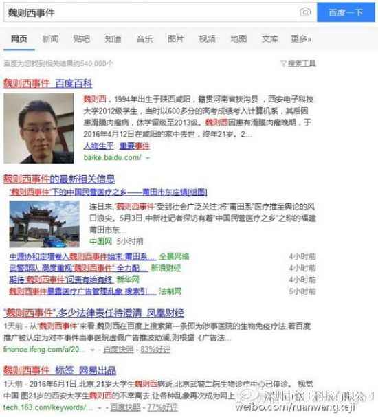  起底魏则西事件背后的莆田系大数据营销