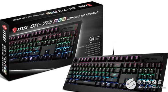 骚气十足 微星推MX Speed银轴加持GK-701机器键盘