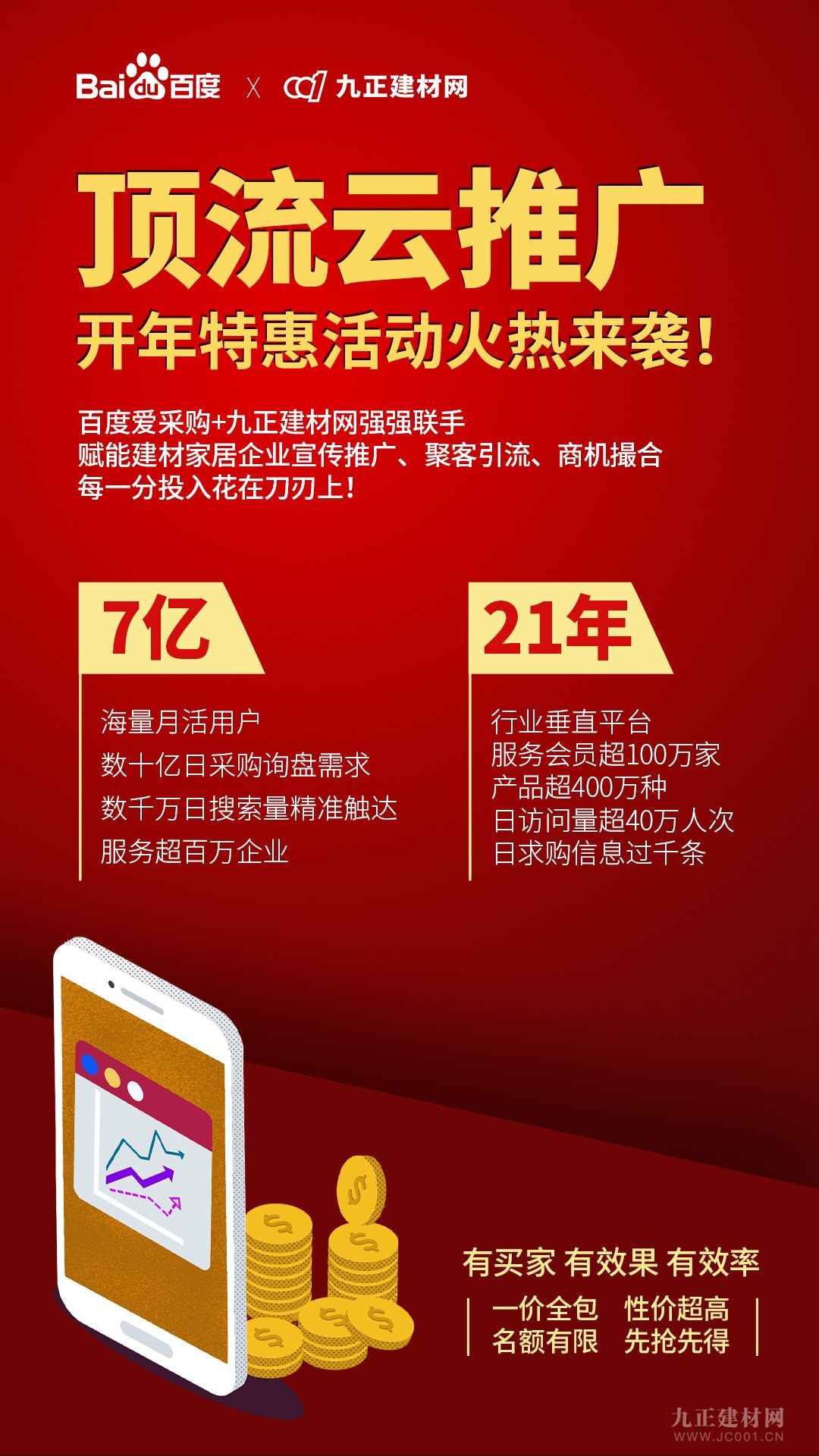  百度爱采购与九正建材网强强联手 共建顶流云平台赋能中小企业