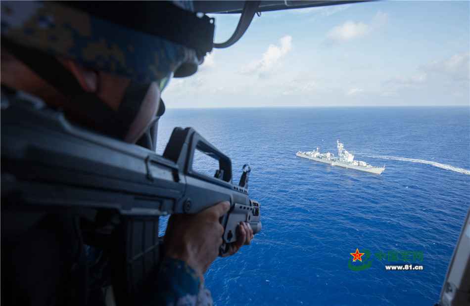 水师远海练习编队西沙海疆组织特情处理演练