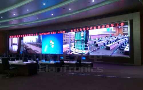 联建打造海内最大LED小间距高清屏--山西潞宝家产园指控中心显示系统