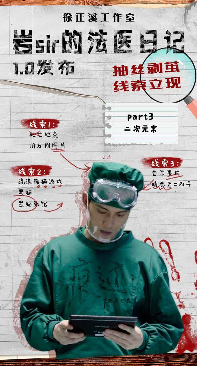 徐正溪新剧《陈迹》一连热播，法医廖岩“眼神杀”太撩!