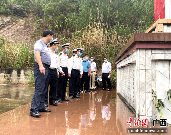 宁明国门党员干部清明祭扫义士开展党史教诲