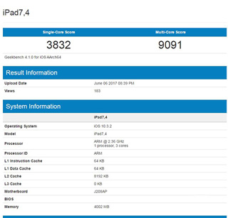 新款iPad Pro现身Geekbench A10X跑分暴强