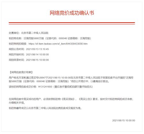 当天便赚20%！神秘牛散专挑网络拍卖“捡漏”，斥资2.62亿元成为这家公司第三大股东