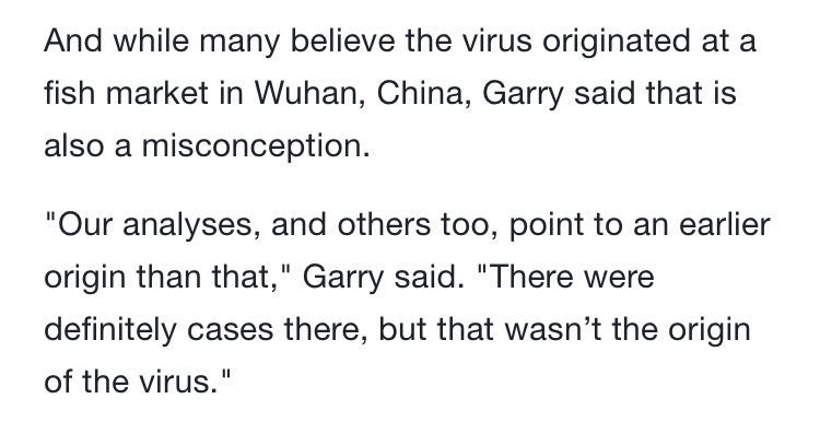 美科学家：新冠病毒并非来自尝试室 武汉毫不是源头