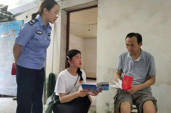 全椒县2021暑期大学生“返老家”社会实践进社区送法入户惠民普法