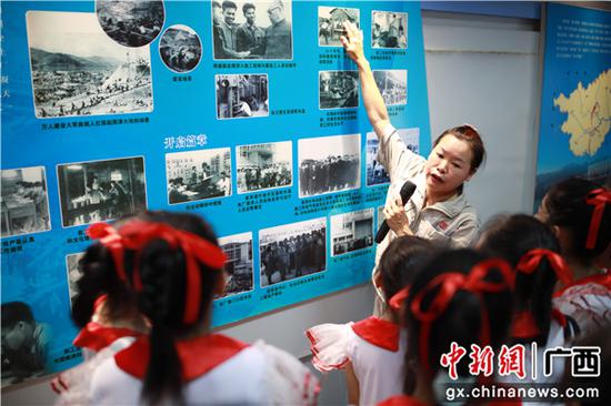 旅行企业文化展。吴明江 摄 广西西津电厂进行企业开放日勾当