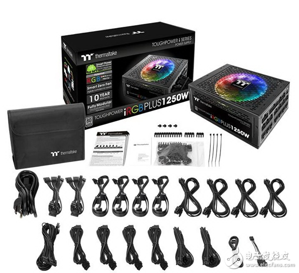 Thermaltake发布1250W新旗舰电源：让你的机箱各种酷炫 全球首个1680万色RGB