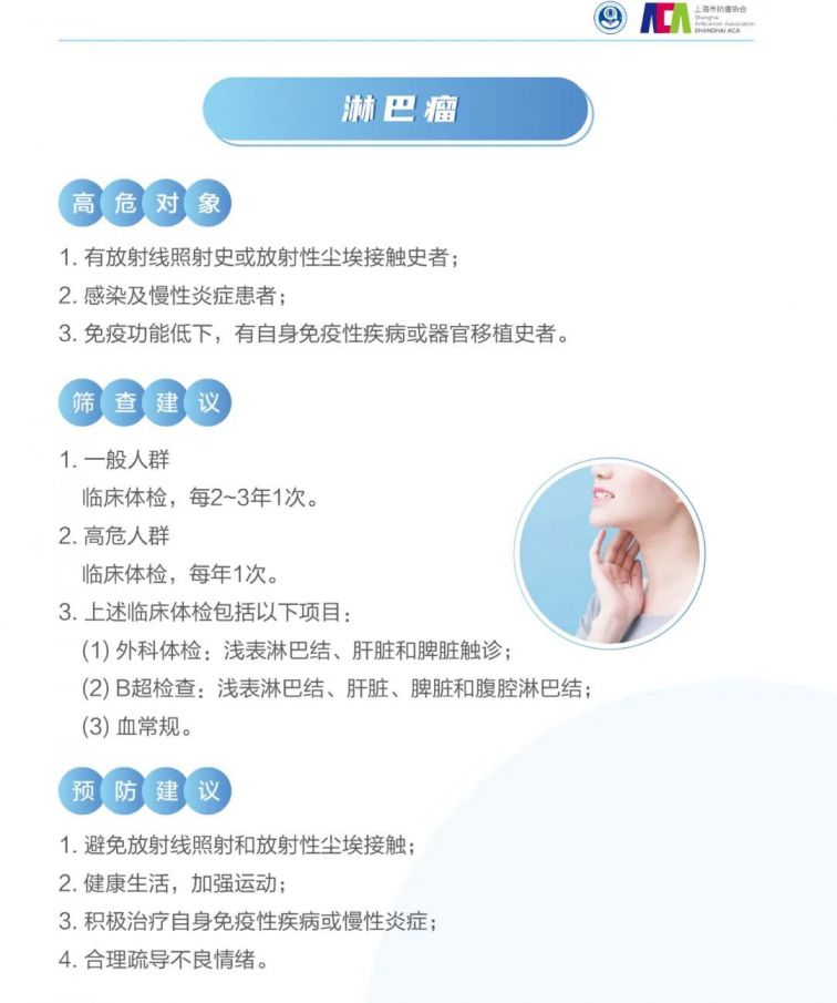 新版《居民常见恶性肿瘤筛查和预防推荐》发布