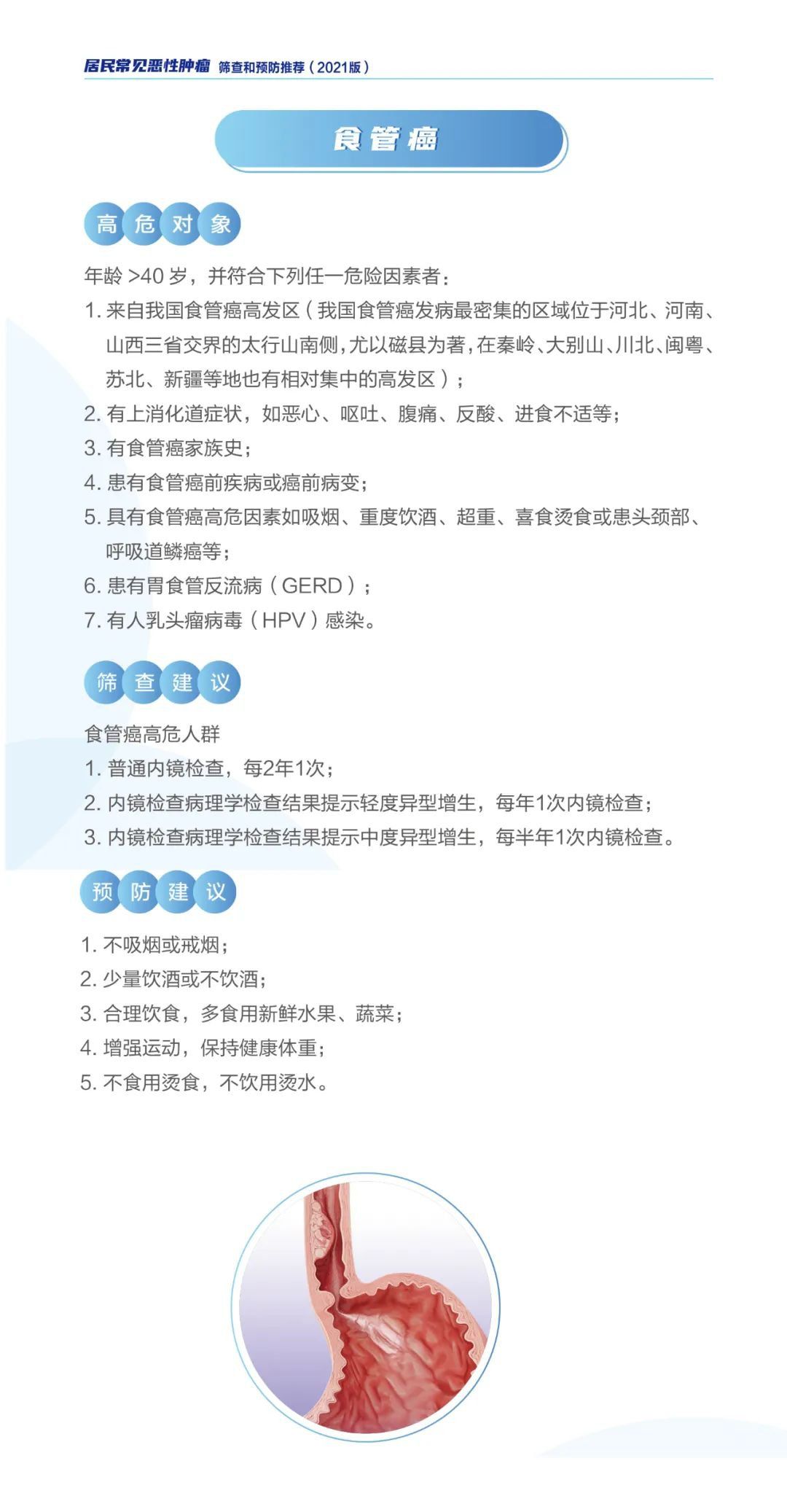 新版《居民常见恶性肿瘤筛查和预防推荐》发布