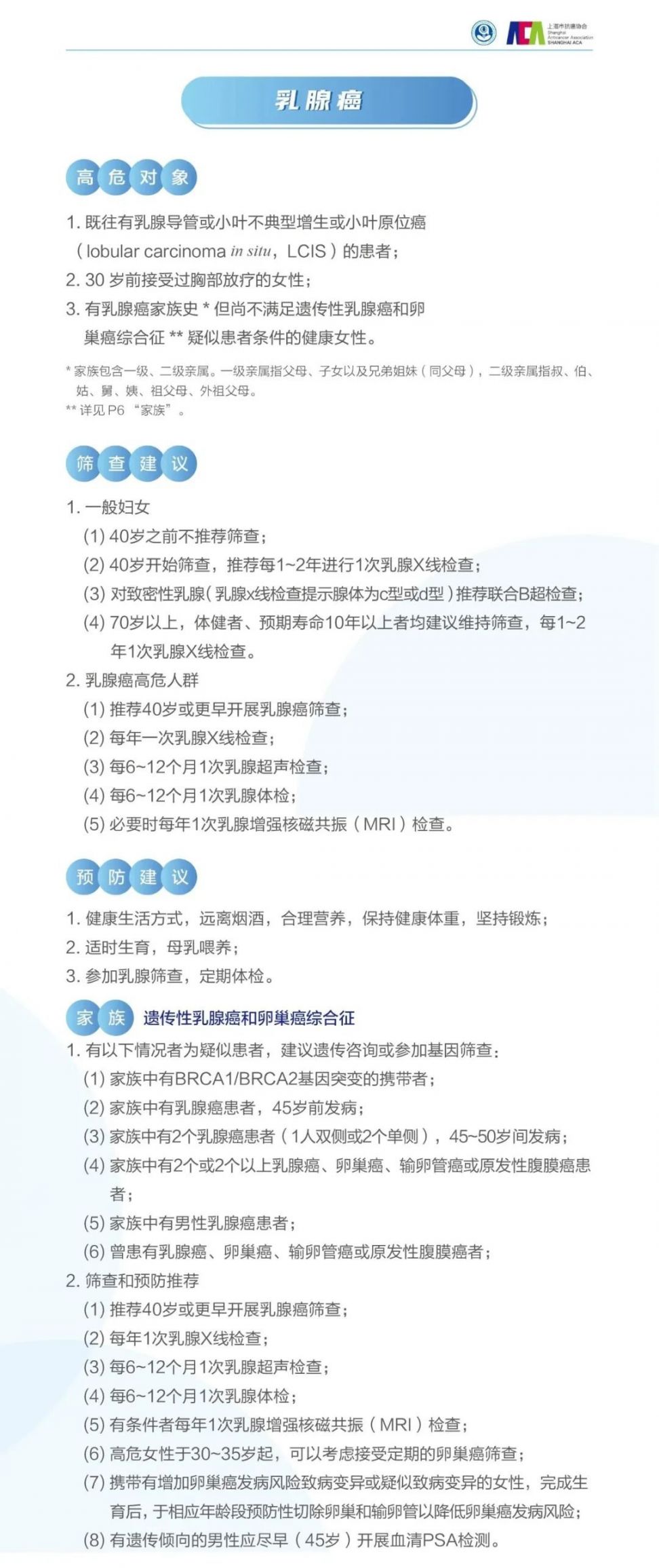 新版《居民常见恶性肿瘤筛查和预防推荐》发布