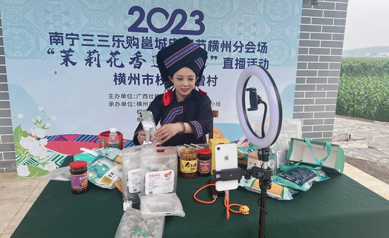 南宁三三电商节横州分会场在榃僧村举办