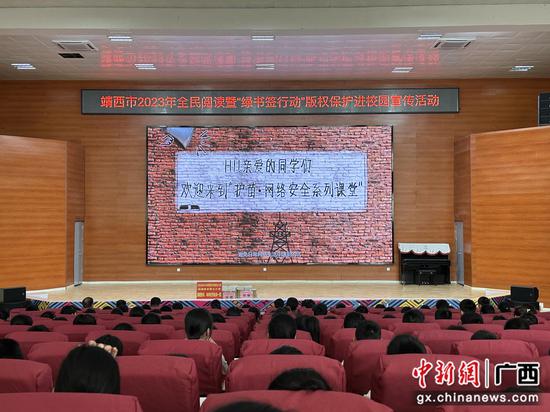 广西靖西市开展“4·26世界知识产权日”宣传进校园活动