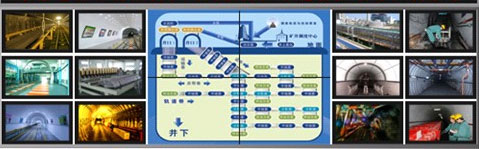 山西煤销集团李家窑矿井重组项目监控系统大屏幕