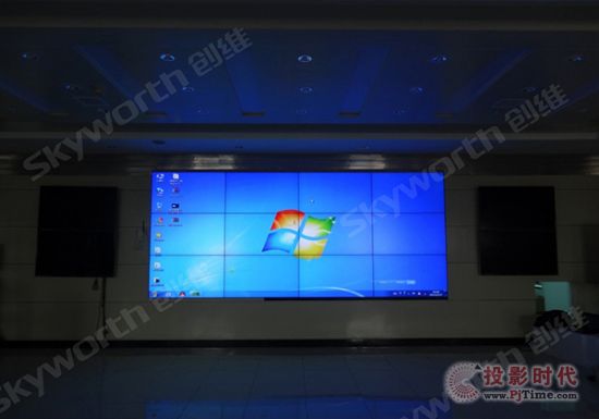 创维液晶拼接系统进驻运城市气象局