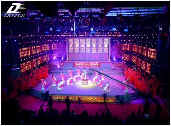 德彩光电租赁LED在晋城2012春晚展风采