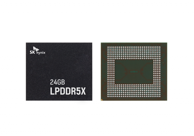 SK海力士量产全球最大容量的24GB LPDDR5X DRAM