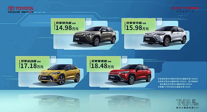 14.98万起售，锋兰达双擎车展上市，4款配置怎么选？