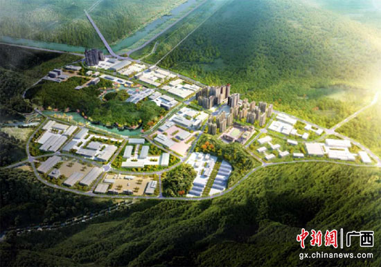 梧州高新区二期生物医药产业园项目场地平整进入最后阶段