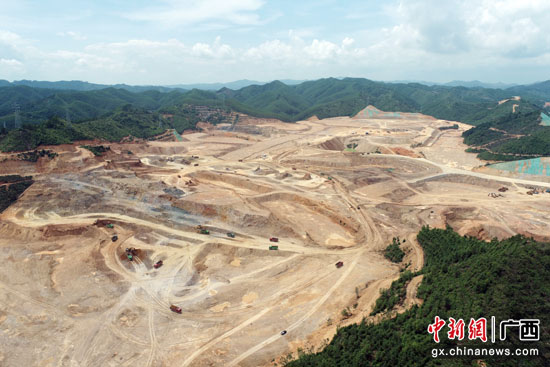 梧州高新区二期生物医药产业园项目场地平整进入最后阶段